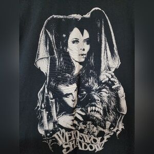 NWOT Werewolf Shadow Movie Graphic T-shirt, Heavy Cotton,Black,4XL